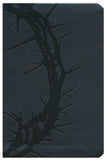KJV Large Print Compact Reference Bible, Charcoal LeatherTouch