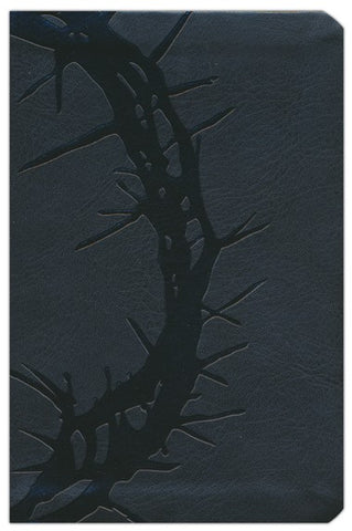 KJV Large Print Compact Reference Bible, Charcoal LeatherTouch