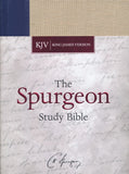 KJV Spurgeon Study Bible (Cloth-over-Board, Navy/Tan)