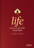 NIV Life Application Large-Print Study Bible, Third Edition Red Letter