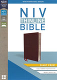 NIV Thinline Bible Giant Print Burgundy