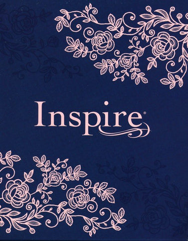 NLT Inspire Bible  (Hardcover LeatherLike, Navy)