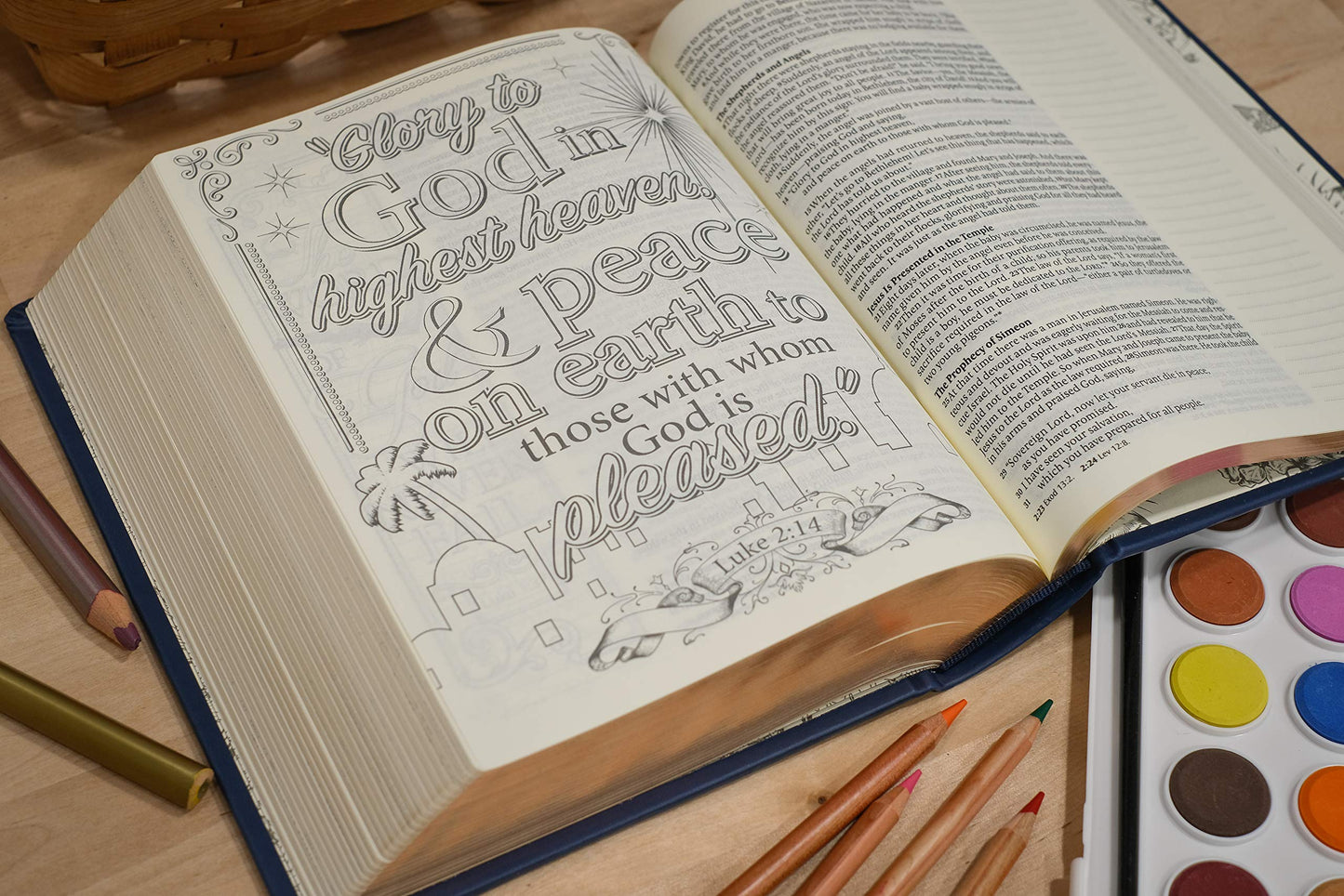 NLT Inspire Bible  (Hardcover LeatherLike, Navy)