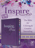 NLT Inspire PRAISE Bible (LeatherLike, Hardcover, Purple)