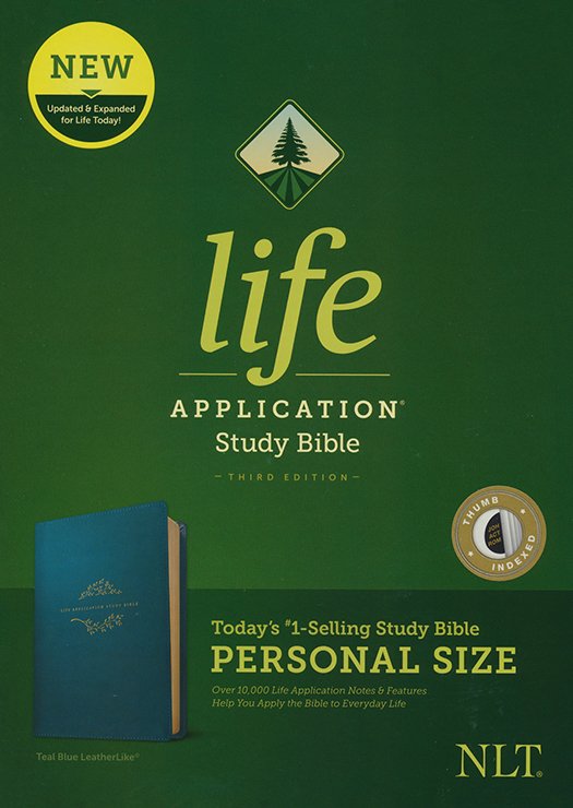 NLT Life Application Personal-Size Study Bible, Third Edition Teal Indexed