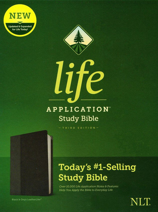 NLT Life Application Study Bible, Third Edition Black/Onyx