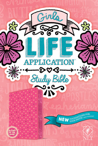 NLT Girls Life Application Study Bible (Imitation Leather, Pink)