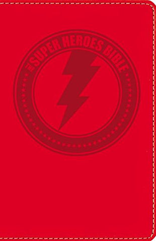 NIrV Super Heroes Backpack Bible, Imitation Leather, Red (SALE ITEM)