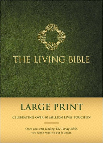 The Living Bible Large Print Edition (Hardcover, Green)
