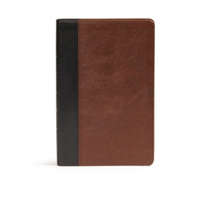 CSB Ultrathin Bible, Brown/Black Leathertouch Imitation Leather